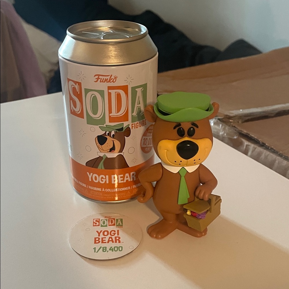 Funko Yogi Bear Soda Figure with Green Hat LE 1/8,400